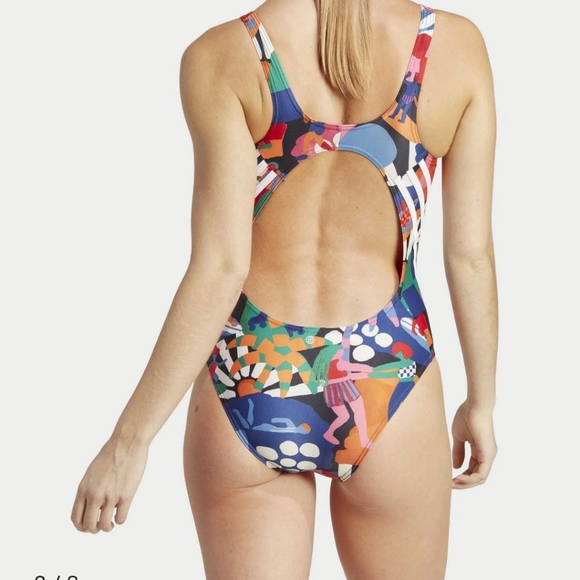 NWT Farm Rio Adidas One-Piece Swimsuit size 12 - Picture 5 of 6